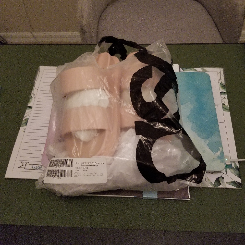 Women Sandals  (ASOS) size 8 Pink